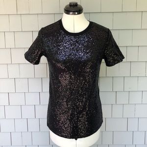 Black Sequins DKNY T-Shirt